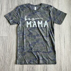 Boy Mama Camo Short Sleeve Graphic Tee